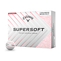 Callaway Supersoft splatter 360 rood golfbal wit