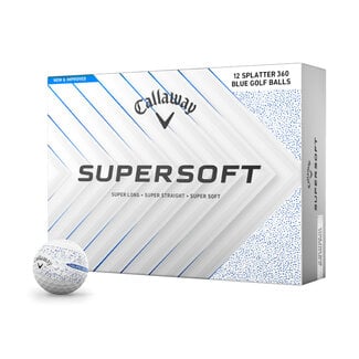 Callaway Callaway Supersoft splatter 360 blauw golfbal wit