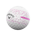 Callaway Supersoft Splatter 360 roze golfbal wit