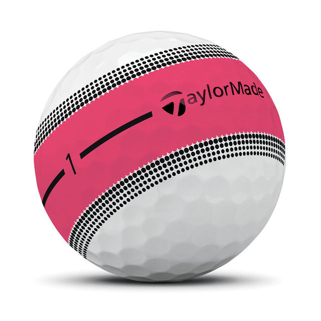 TaylorMade Tour Response Roze Stripe golfbal