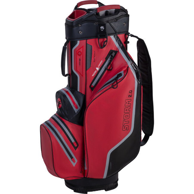 Fastfold Storm 2.0 Cart bag Ultra Dry Rood zwart
