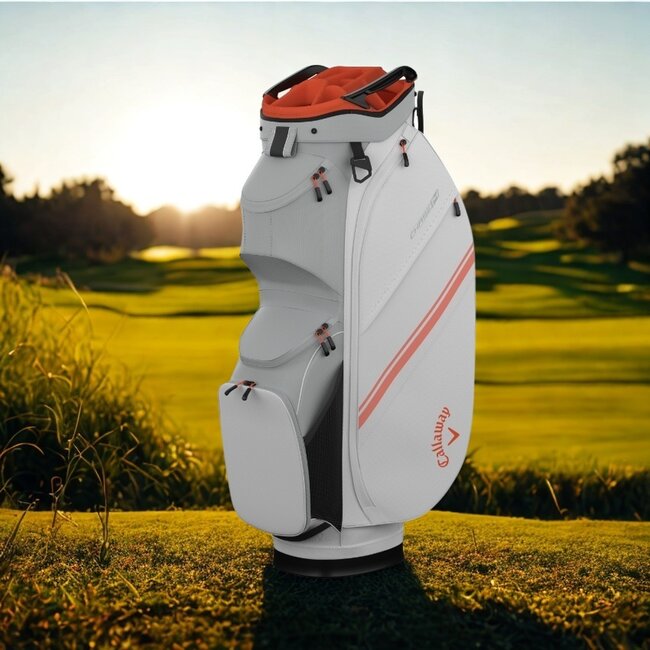 Callaway Cart Bag Chase 14 Wit Zilver Oranje