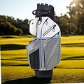 Fastfold Polaris Cartbag Rain Dry Grijs Wit Blauw