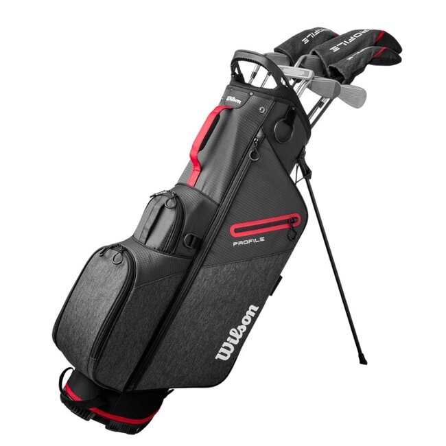 Wilson - Profile - Graphite - Full Set - rechts - Stand bag - Heren