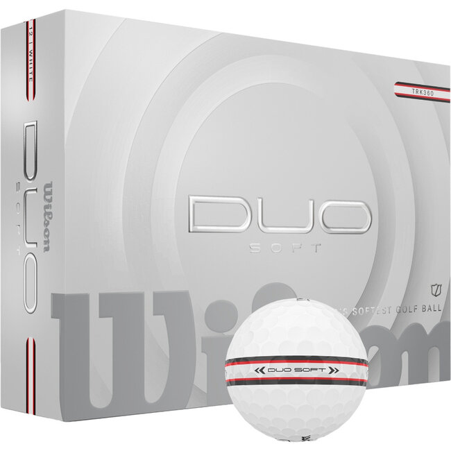 Wilson - Duo Soft - golfbal - Wit - Track 360°