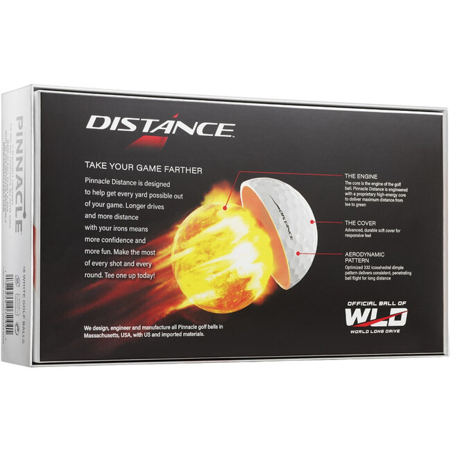 Pinnacle Distance White 15 ball pack