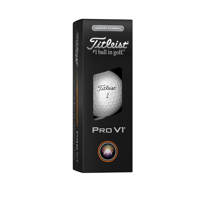 Titleist Pro V1 Enhanced Alignment Golfbal Wit