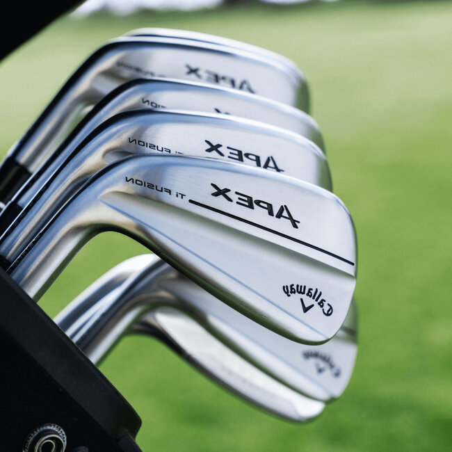 Callaway Apex TI Fusion staal ijzerset linkshandig