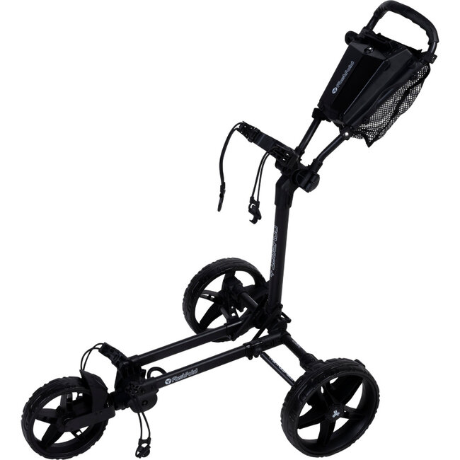 Fastfold Compact+ Golftrolley met 3 wielen zwart