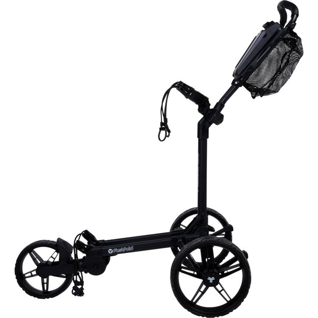 Fastfold Compact+ Golftrolley met 3 wielen zwart