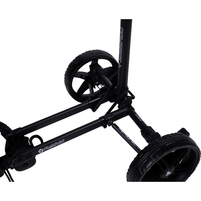 Fastfold Compact+ Golftrolley met 3 wielen zwart