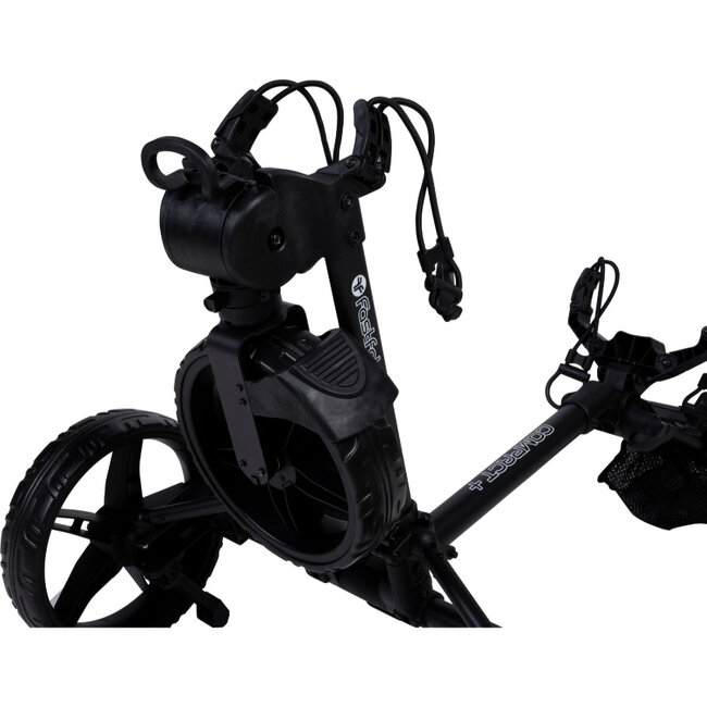 Fastfold Compact+ 3 wheel trolley zwart