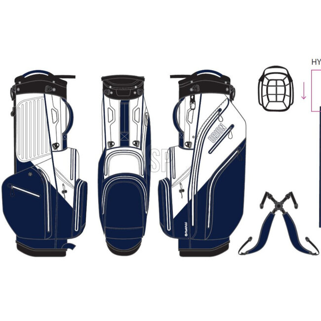 Fastfold Orion Stand Bag Navy wit