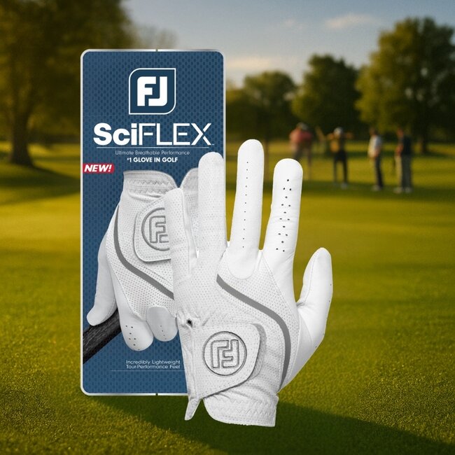 Black Friday Deal: Footjoy linkshandige golfhandschoen SciFlEX wit