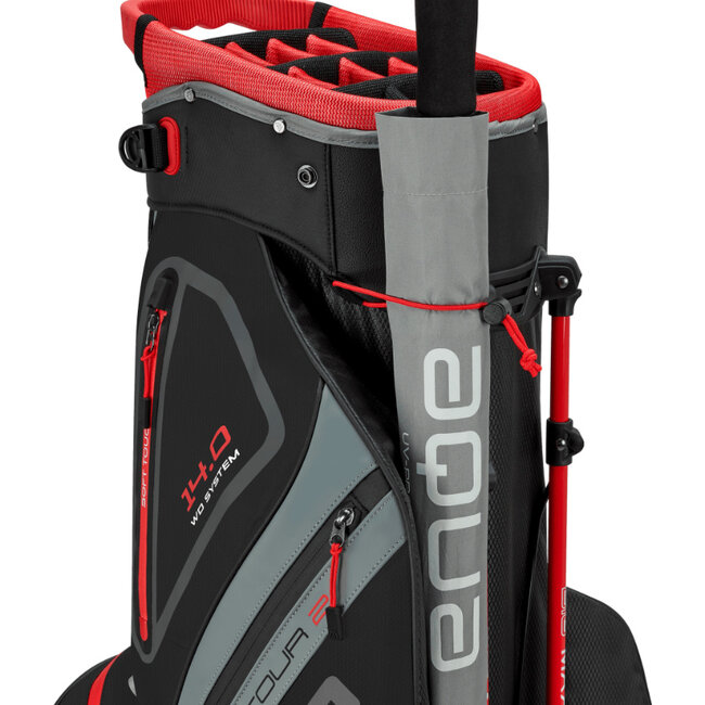 Big Max Dri Lite Hybrid Tour 2 Standbag zwart charcoal rood