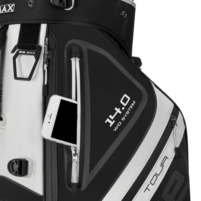 Big Max Dri Lite Hybrid Tour 2 Standbag zwart wit