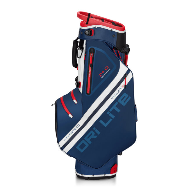 Big Max Dri Lite Hybrid Tour 2 Stand Bag navy rood wit