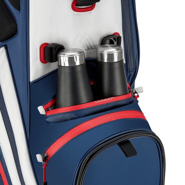 Big Max Dri Lite Hybrid Tour 2 Stand Bag navy rood wit