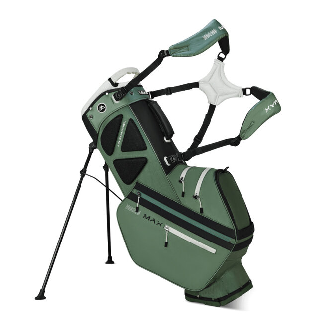 Big Max Dri Lite Hybrid Tour 2 Stand Bag olijf zwart