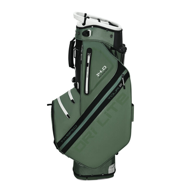 Big Max Dri Lite Hybrid Tour 2 Stand Bag olijf zwart