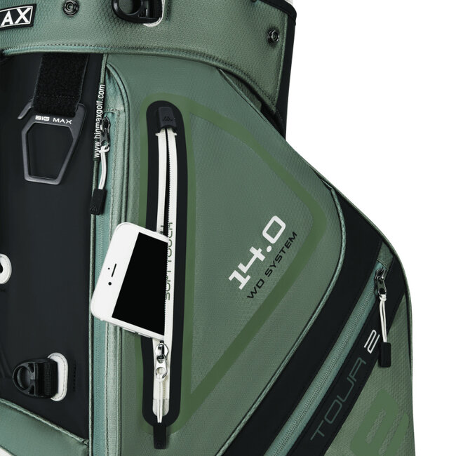 Big Max Drilite Hybrid Tour 2 Stand Bag olijf zwart