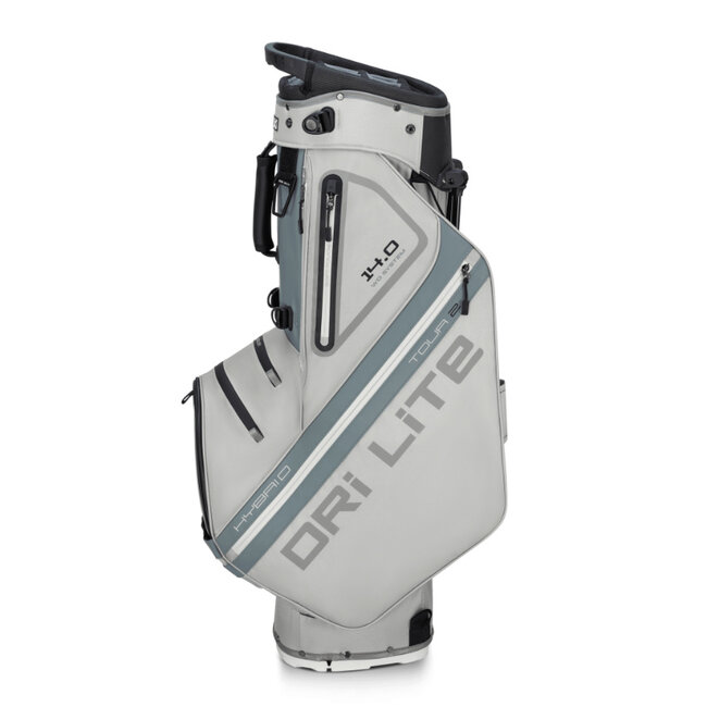 Big Max Dri Lite Hybrid Tour 2 Stand Bag zilver grijs