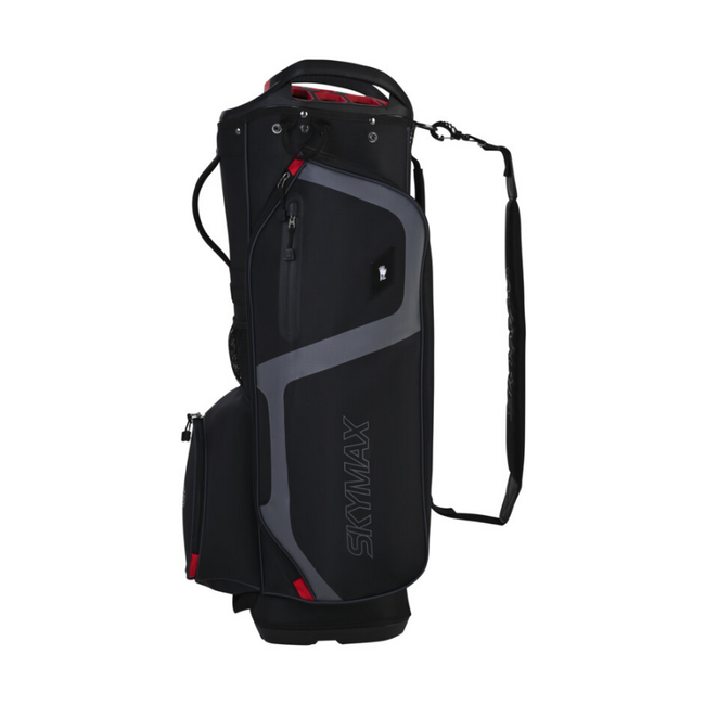 Skymax Cartbag 9,5 Inch zwart rood grijs