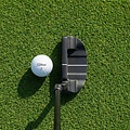 1812 Golf Argento Semi-Mallet putter zwart rechts