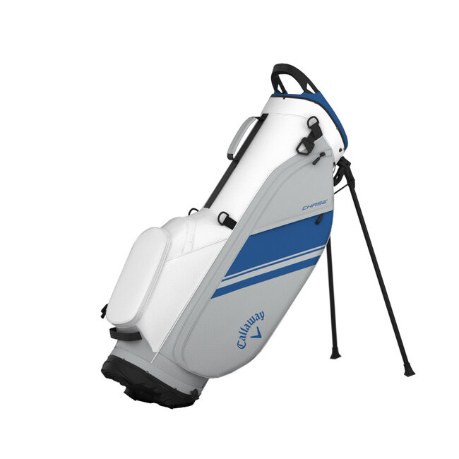Callaway Chase Stand Bag wit zilver royal navy
