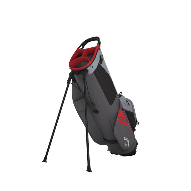 Callaway Chase Stand Bag zilver graphite rood