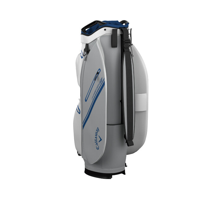 Callaway Chase 14 DRY Cart Bag wit zilver royal blue