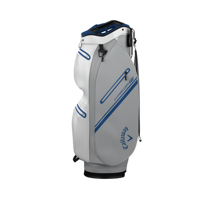 Callaway Chase 14 DRY Cart Bag wit zilver royal blue