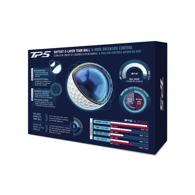 TaylorMade TP5 2026 golfbal wit