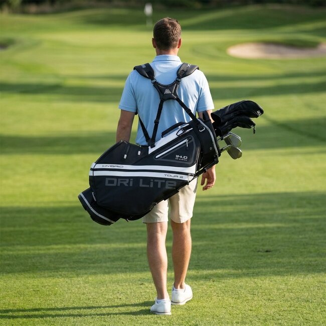Big Max Dri Lite Hybrid Tour 2 Standbag zwart wit