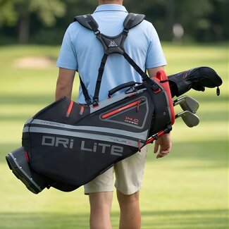 Big Max Golf Big Max Dri lite Hybrid Tour 2 Standbag zwart rood