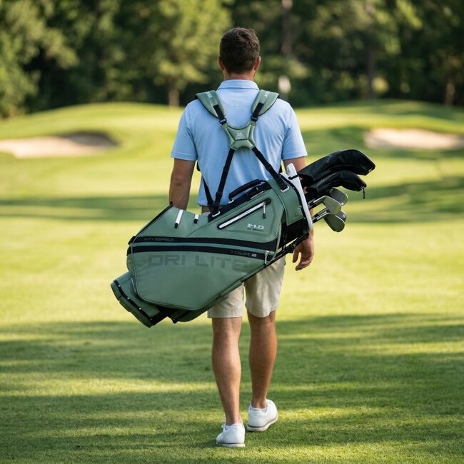 Big Max Drilite Hybrid Tour 2 Stand Bag olijf zwart
