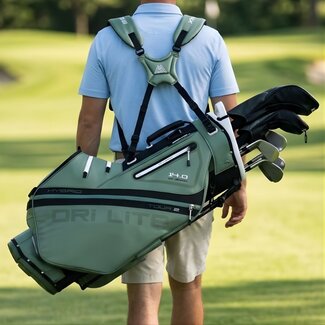 Big Max Golf Big Max Dri Lite Hybrid Tour 2 Stand Bag olijf