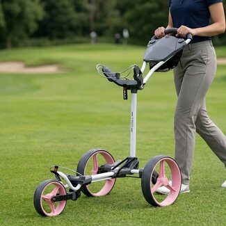 Big Max Golf Big Max Blade Trio 3 Wheel Trolley wit roze