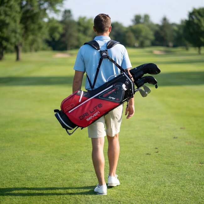 Big Max Dri Lite Seven G Stand Bag Rood zwart