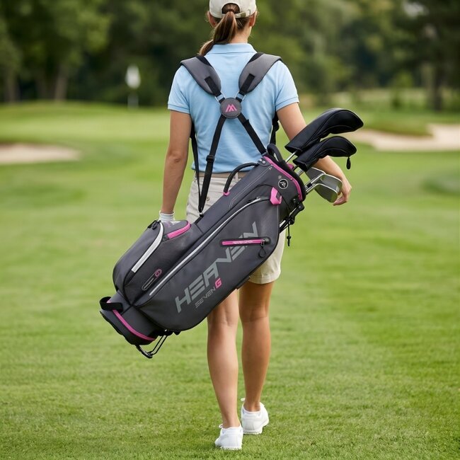 Big Max Heaven Seven G Stand Bag Charcoal Fuchsia