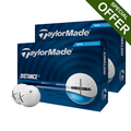 TaylorMade Distance+ golfballen wit voordeel set – 2 dozen