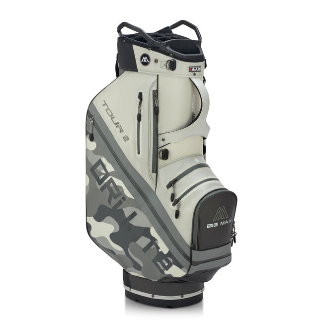 Big Max Drilite Tour 2 cart bag grijs camo off white