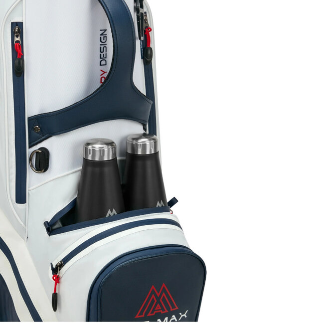 Big Max Drilite Tour 2 cart bag wit rood navy