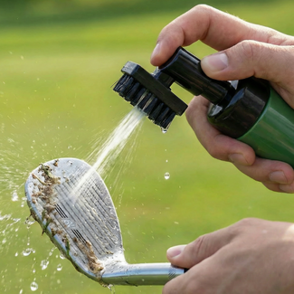 GolfShopsOnline Golfborstel met waterreservoir groen