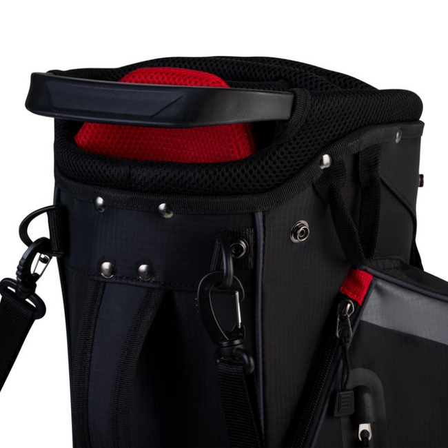 Skymax Stand Bag 9 inch lichtgewicht zwart rood grijs