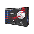 TaylorMade SpeedSoft ink blauw rood golfbal