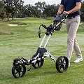 Fastfold Flex 360 3 Wheel Trolley White Black