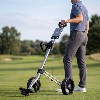 Fastfold Fastfold Eco Golftrolley met 2 wielen zilver