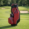 Fastfold Storm Cart bag Ultra Dry Rood zwart