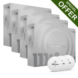 Wilson Golf Wilson Duo Soft golfbal wit – set van 4 dozen